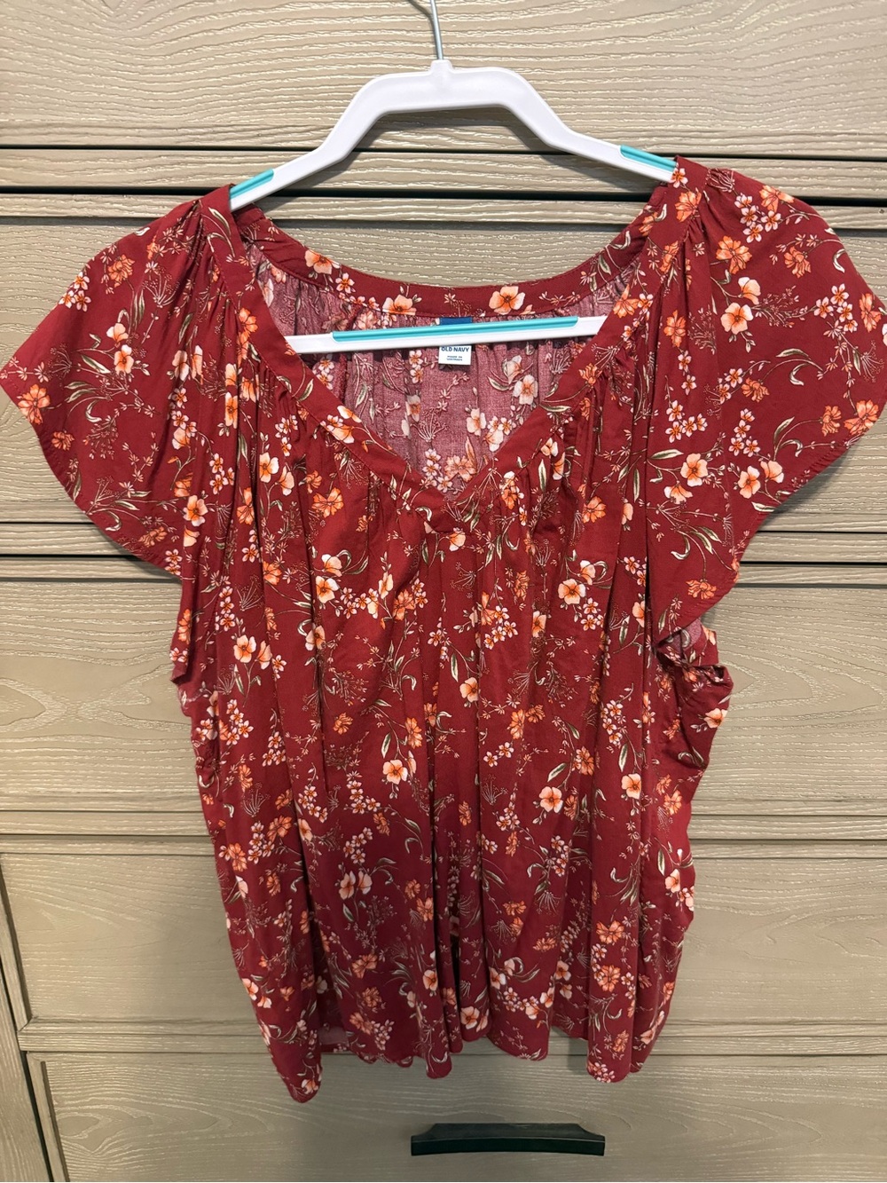 Floral Short-Sleeve Women’s Top